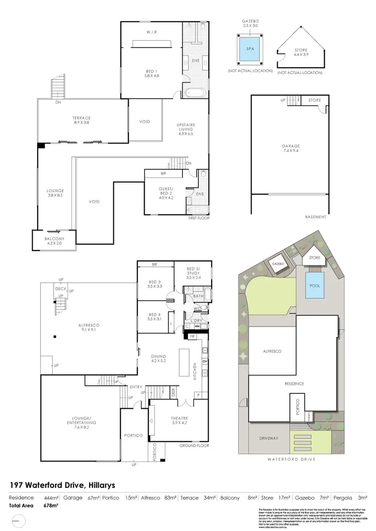Floorplan of Homely house listing, 197 Waterford Drive, Hillarys WA 6025