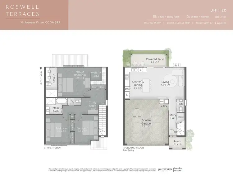 Floorplan of Homely townhouse listing, 20/31 Jotown Drive, Coomera QLD 4209