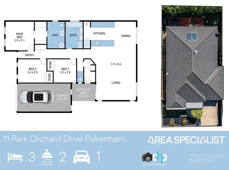 Floorplan of Homely house listing, 11 Park Orchard Drive, Pakenham VIC 3810