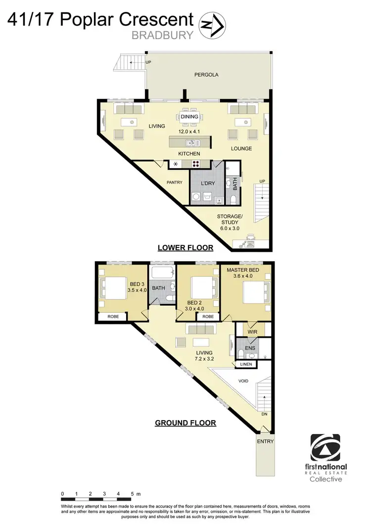 Floorplan of Homely townhouse listing, 41/17 Poplar Crescent, Bradbury NSW 2560
