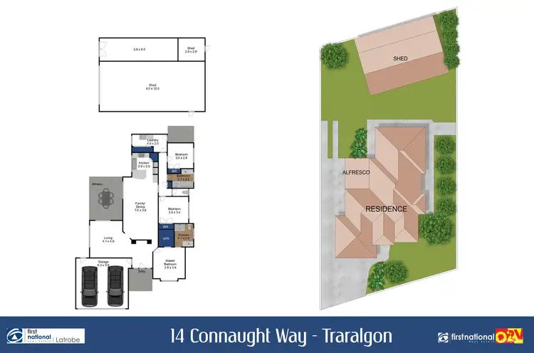 Floorplan of Homely house listing, 14 Connaught Way, Traralgon VIC 3844