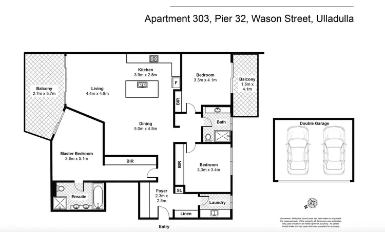 Floorplan of Homely apartment listing, 303/32 Wason Street, Ulladulla NSW 2539