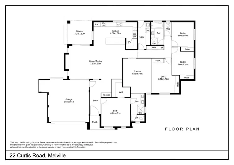 Floorplan of Homely house listing, 22 Curtis Road, Melville WA 6156