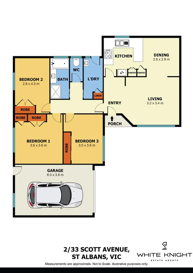 Floorplan of Homely unit listing, 2/33 Scott Avenue, St Albans VIC 3021
