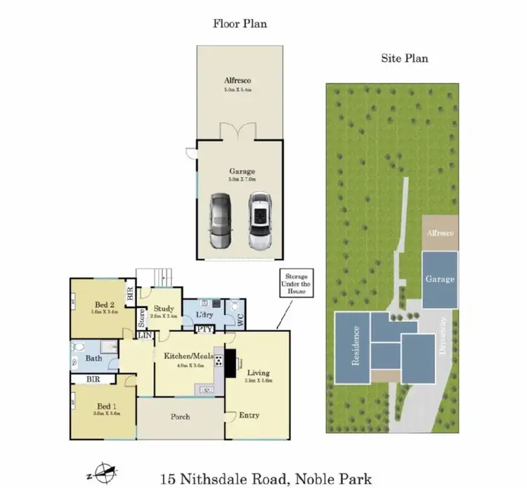 Floorplan of Homely house listing, 15 Nithsdale Road, Noble Park VIC 3174