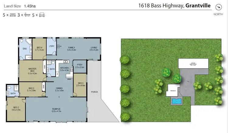 Floorplan of Homely house listing, 1618 Bass Highway, Grantville VIC 3984