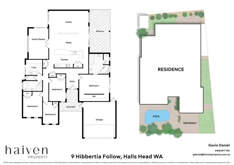 Floorplan of Homely house listing, 9 Hibbertia Follow, Halls Head WA 6210