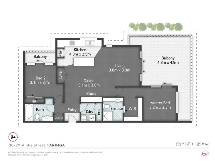 Floorplan of Homely apartment listing, 30/29 Alpha Street, Taringa QLD 4068