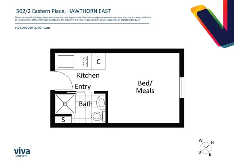 Floorplan of Homely apartment listing, 502/2 Eastern Place, Hawthorn East VIC 3123