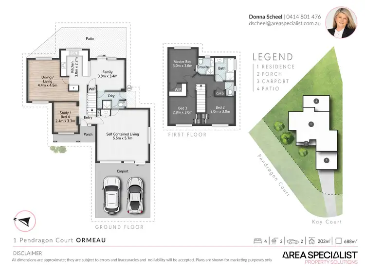 Floorplan of Homely house listing, 1 Pendragon Court, Ormeau QLD 4208