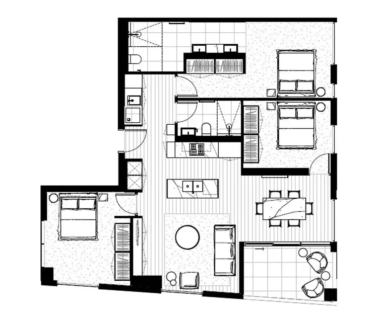 Floorplan of Homely apartment listing, 802/10 Wominjeka Walk, West Melbourne VIC 3003