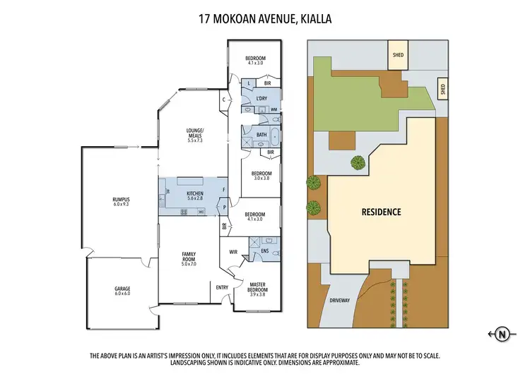 Floorplan of Homely house listing, 17 Mokoan Avenue, Kialla VIC 3631