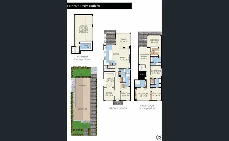 Floorplan of Homely house listing, 43 Lincoln Drive, Bulleen VIC 3105