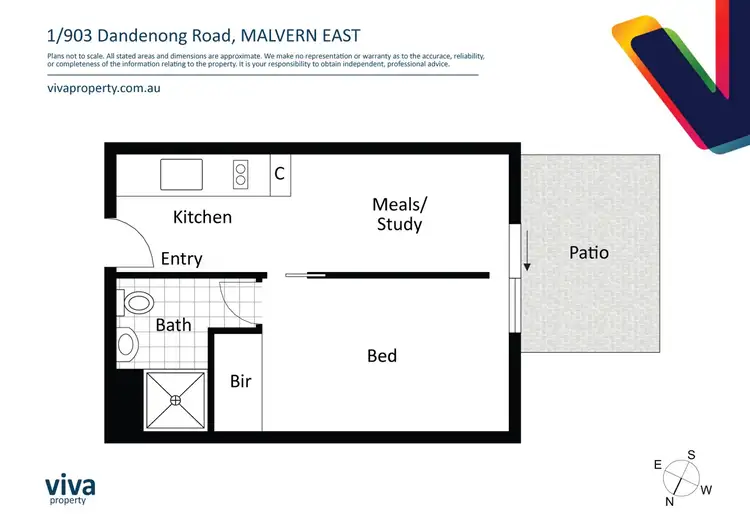 Floorplan of Homely apartment listing, 1/903 Dandenong Road, Malvern East VIC 3145