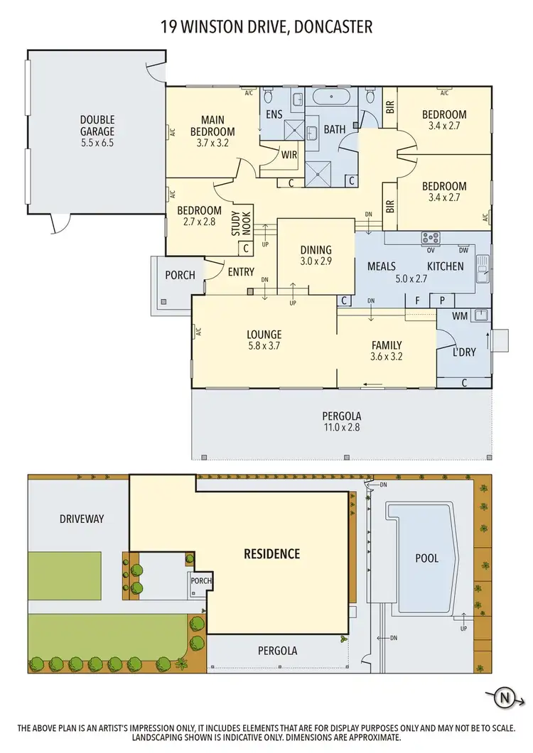 Floorplan of Homely house listing, 19 Winston Drive, Doncaster VIC 3108