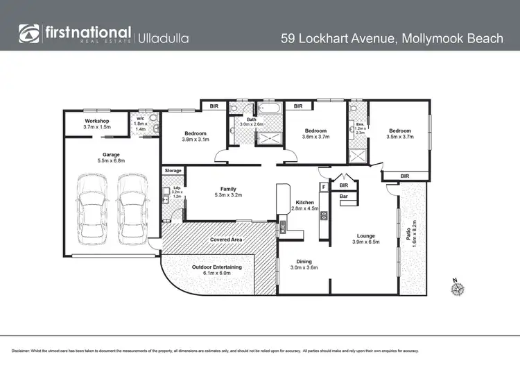 Floorplan of Homely house listing, 59 Lockhart Avenue, Mollymook Beach NSW 2539