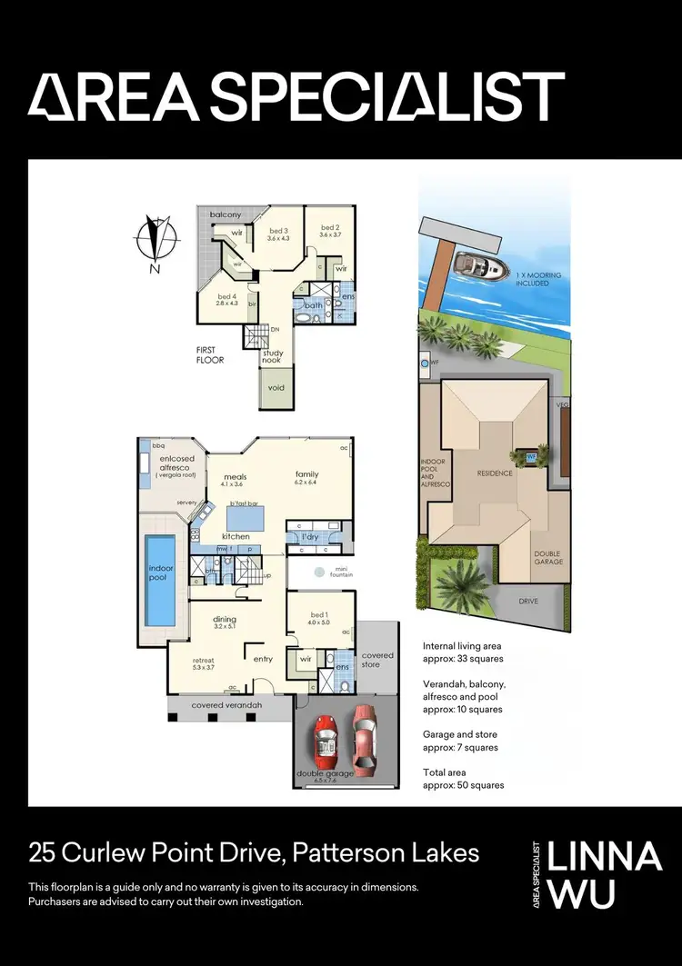 Floorplan of Homely house listing, 25 Curlew Point Drive, Patterson Lakes VIC 3197