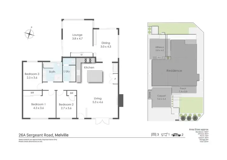 Floorplan of Homely house listing, 26A Sergeant Road, Melville WA 6156