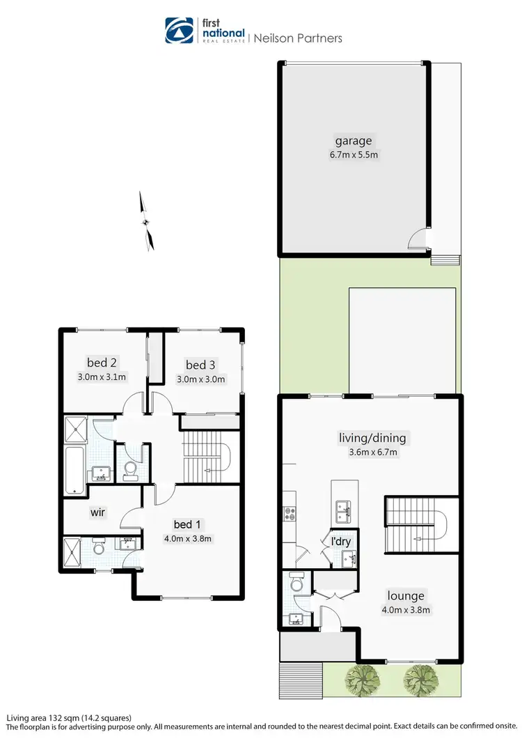 Floorplan of Homely townhouse listing, 61 Atlantic Drive, Pakenham VIC 3810