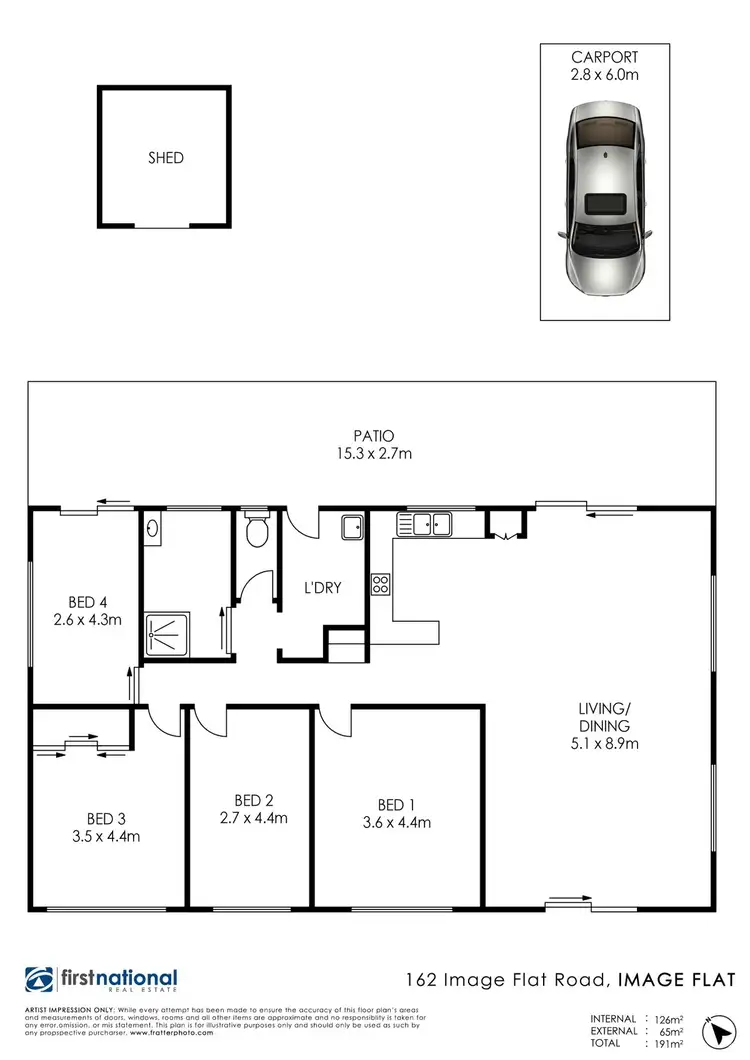 Floorplan of Homely house listing, 162 Image Flat Road, Image Flat QLD 4560