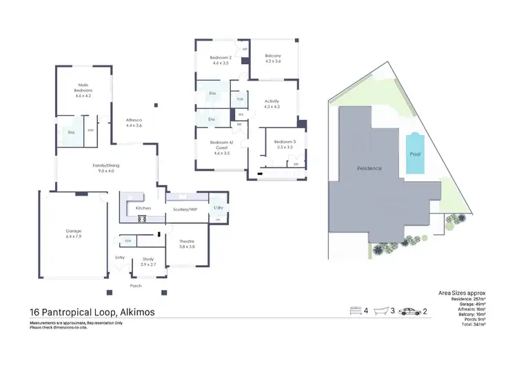 Floorplan of Homely house listing, 16 Pantropical Loop, Alkimos WA 6038