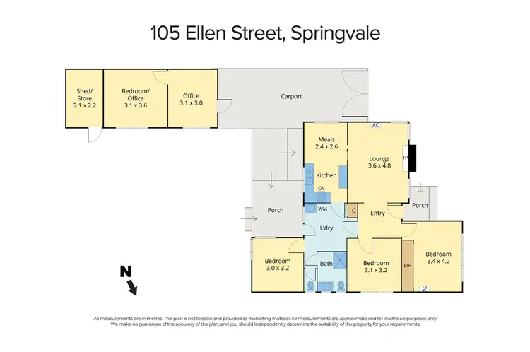 Floorplan of Homely house listing, 105 Ellen Street, Springvale VIC 3171