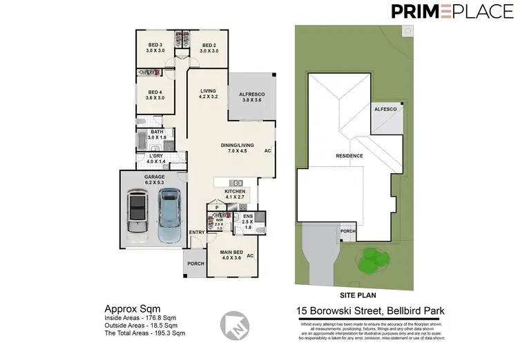 Floorplan of Homely house listing, 15 Borowski Street, Bellbird Park QLD 4300