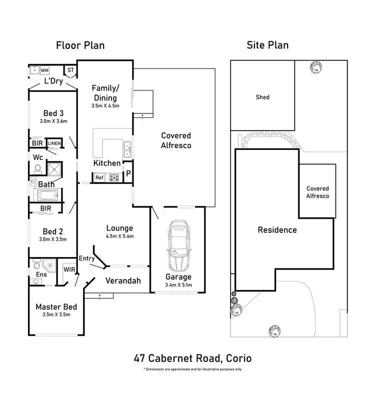 Floorplan of Homely house listing, 47 Cabernet Road, Corio VIC 3214
