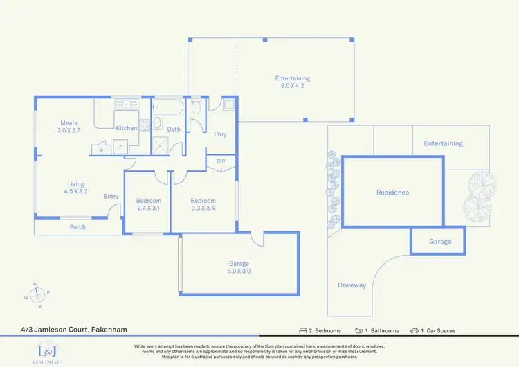 Floorplan of Homely unit listing, 4/3 JAMIESON COURT, Pakenham VIC 3810