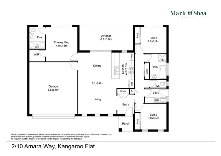 Floorplan of Homely house listing, 2/10 Amara Way, Kangaroo Flat VIC 3555