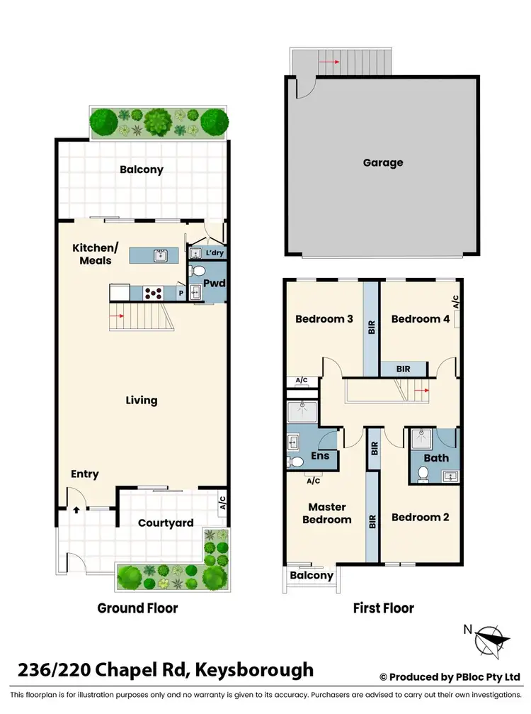Floorplan of Homely townhouse listing, 236/220 Chapel Road, Keysborough VIC 3173