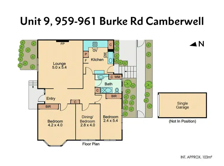 Floorplan of Homely apartment listing, 9/959-961 Burke Road, Camberwell VIC 3124