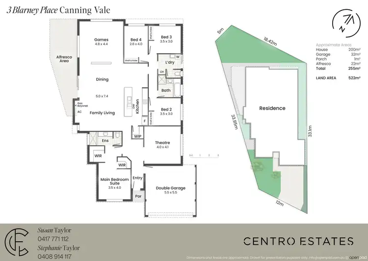 Floorplan of Homely house listing, 3 Blarney Place, Canning Vale WA 6155