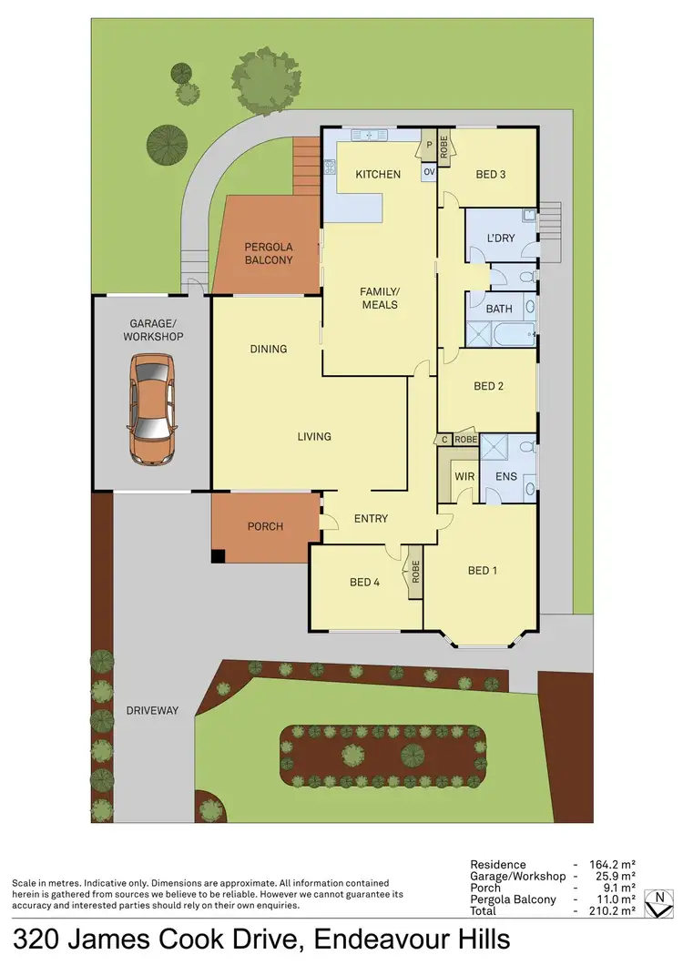 Floorplan of Homely house listing, 320 James Cook Drive, Endeavour Hills VIC 3802