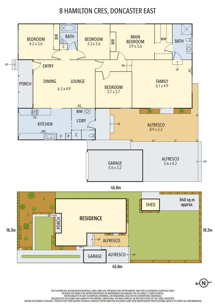 Floorplan of Homely house listing, 8 Hamilton Crescent, Doncaster East VIC 3109