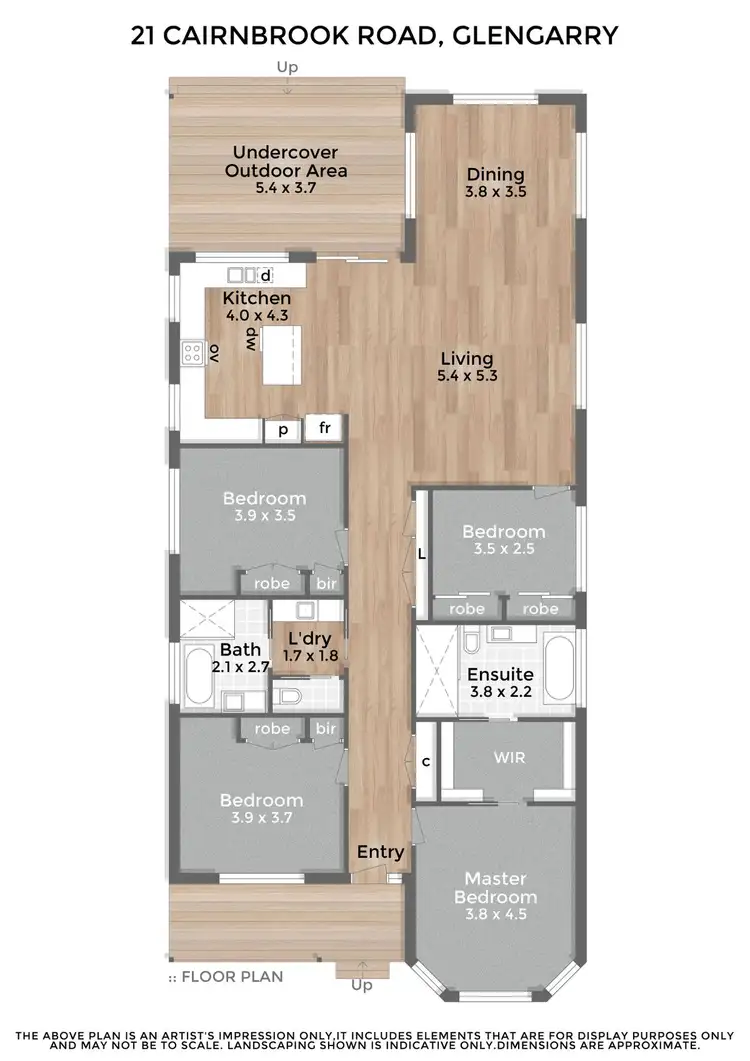 Floorplan of Homely house listing, 21 Cairnbrook Road, Glengarry VIC 3854