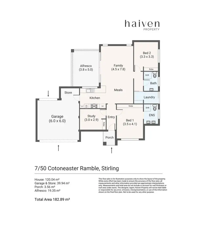 Floorplan of Homely house listing, 7/50 Cotoneaster Ramble, Stirling WA 6021