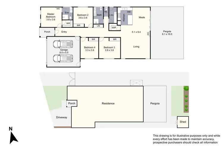 Floorplan of Homely house listing, 16 Tamarind Close, Keysborough VIC 3173