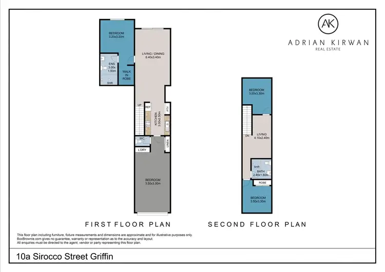 Floorplan of Homely semi-detached listing, 10A Sirocco Street, Griffin QLD 4503