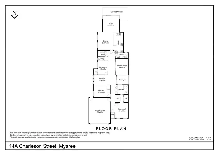 Floorplan of Homely house listing, 14A Charleson Street, Myaree WA 6154