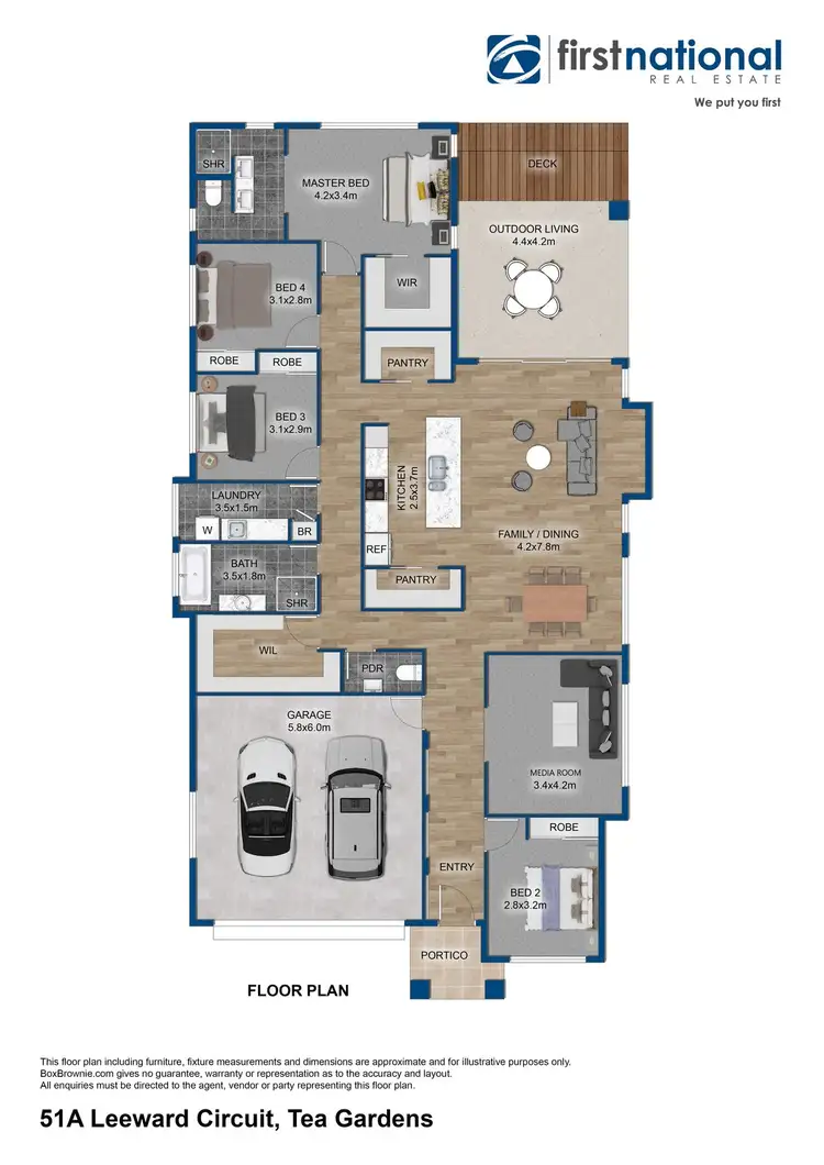 Floorplan of Homely house listing, 51A Leeward Circuit, Tea Gardens NSW 2324