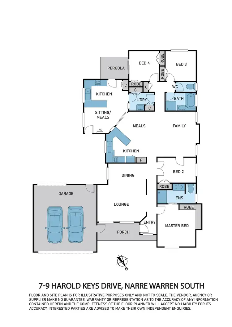 Floorplan of Homely house listing, 7-9 Harold Keys Drive, Narre Warren South VIC 3805