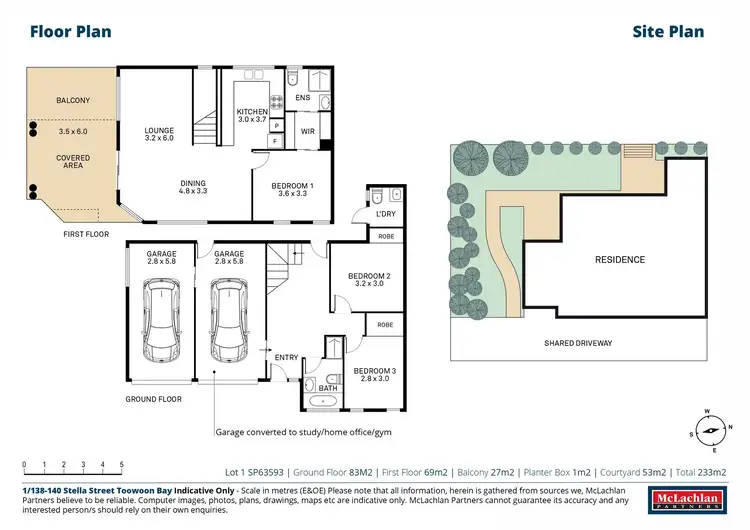 Floorplan of Homely townhouse listing, 1/138-140 Stella Street, Toowoon Bay NSW 2261