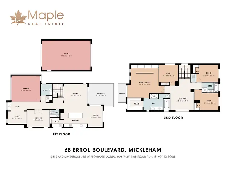 Floorplan of Homely house listing, 68 Errol Boulevard, Mickleham VIC 3064