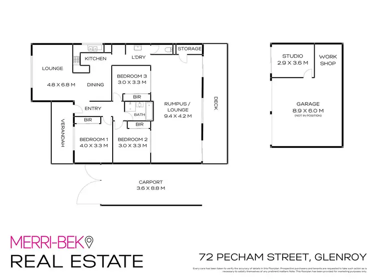 Floorplan of Homely house listing, 72 Pecham Street, Glenroy VIC 3046