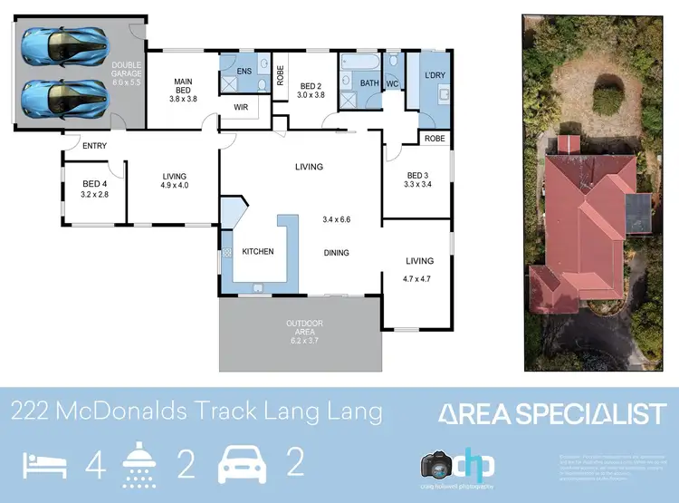 Floorplan of Homely house listing, 222 McDonalds Track, Lang Lang VIC 3984