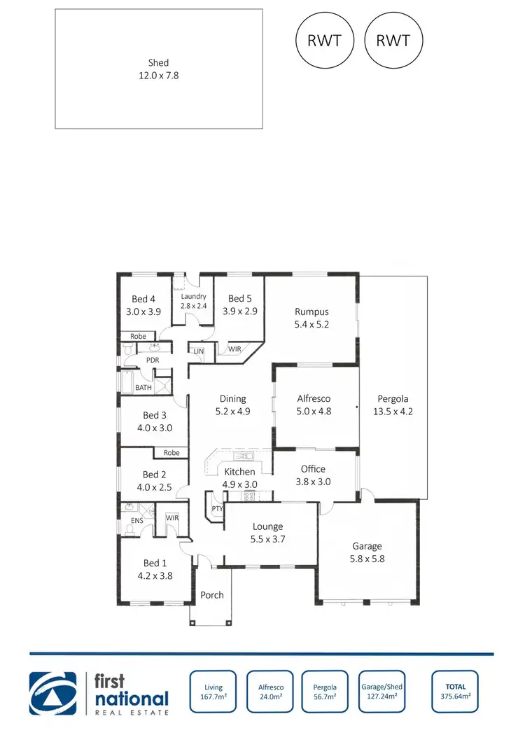 Floorplan of Homely house listing, 7 Harris Road, Kadina SA 5554