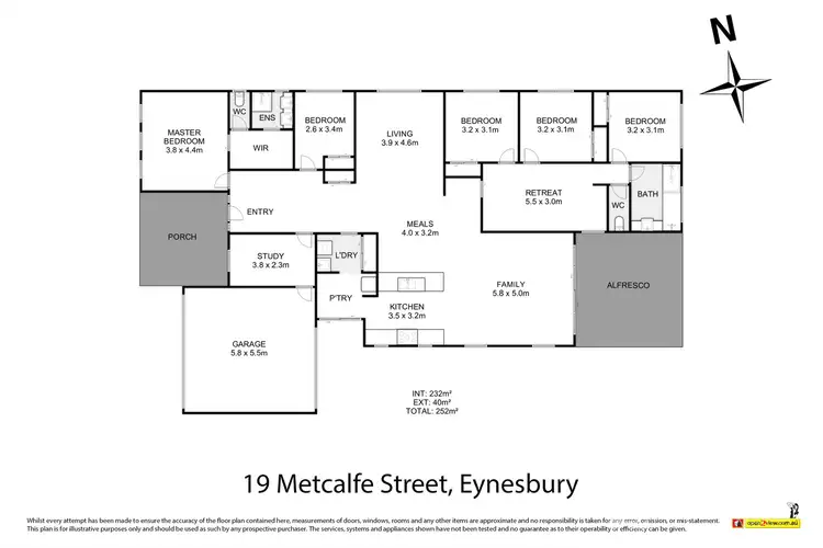 Floorplan of Homely house listing, 19 Metcalfe Street, Eynesbury VIC 3338