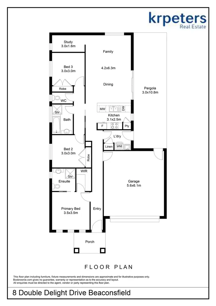 Floorplan of Homely house listing, 8 DOUBLE DELIGHT DRIVE, Beaconsfield VIC 3807