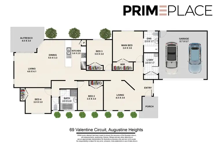 Floorplan of Homely house listing, 69 Valentine Circuit, Augustine Heights QLD 4300
